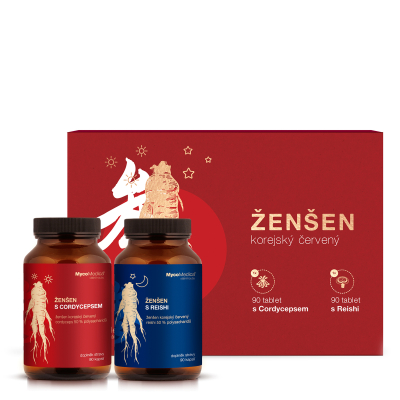 MycoMedica Ginseng&Reishi + Ginseng&Cordyceps | ≥50/✓/x % | 2x90 capsules
