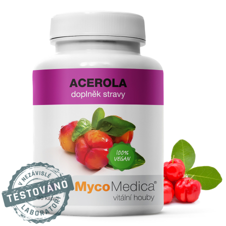 MycoMedica Acerola | PRÍRODNÝ ZDROJ VITAMÍNU C | 90 kapsúl