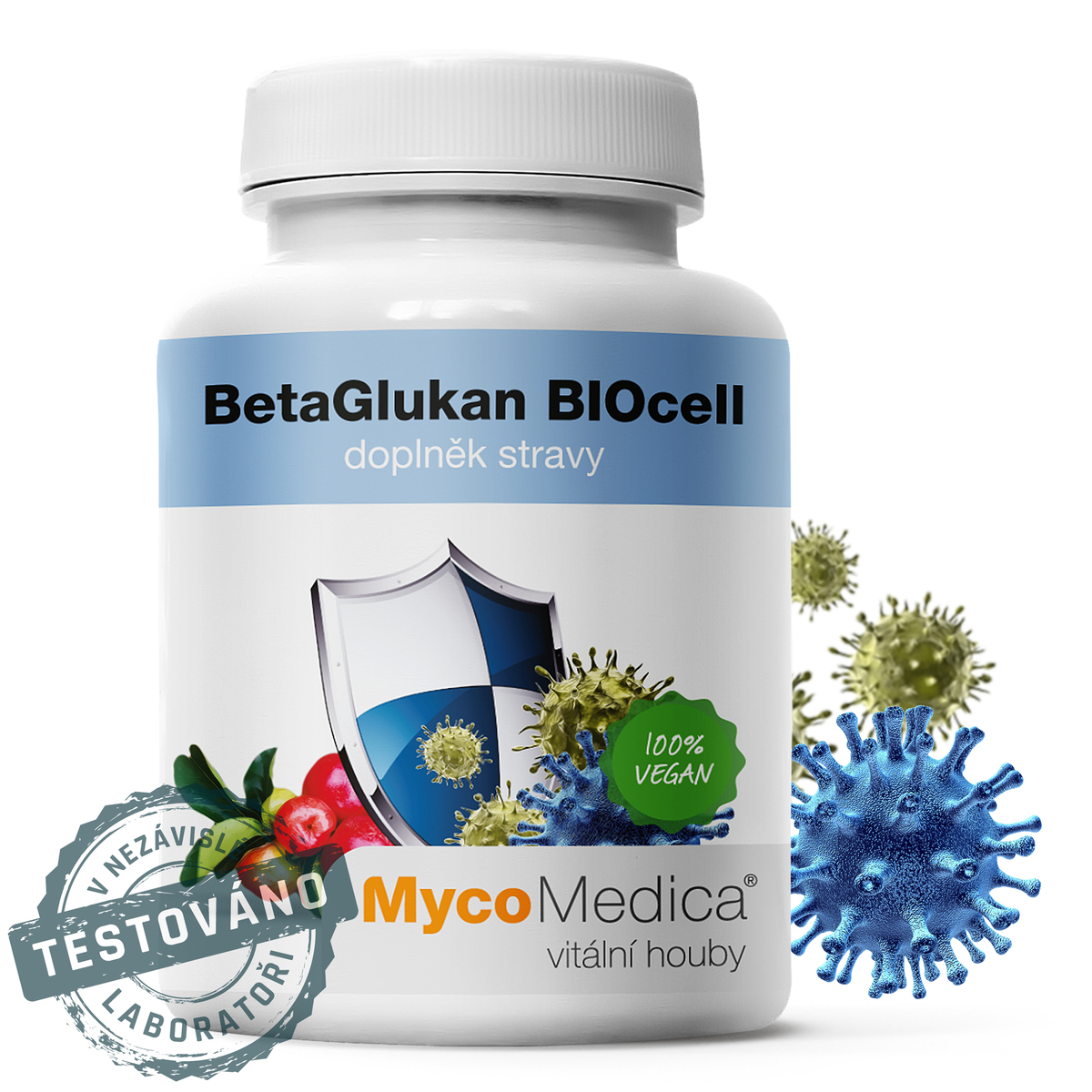 MycoMedica Betaglukan BIOcell | ≥80/80/x % | OBRANYSCHOPNOSŤ ORGANIZMU | 90 kapsúl