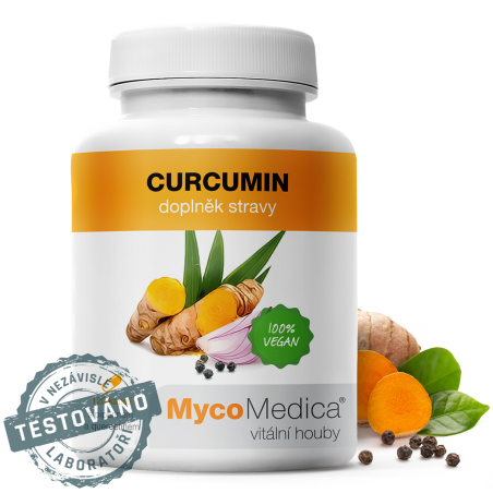 MycoMedica Curcumin | Kurkumin | ODVOD VLHKÉ HORKOSTI Z ORGANISMU | 90 kapslí