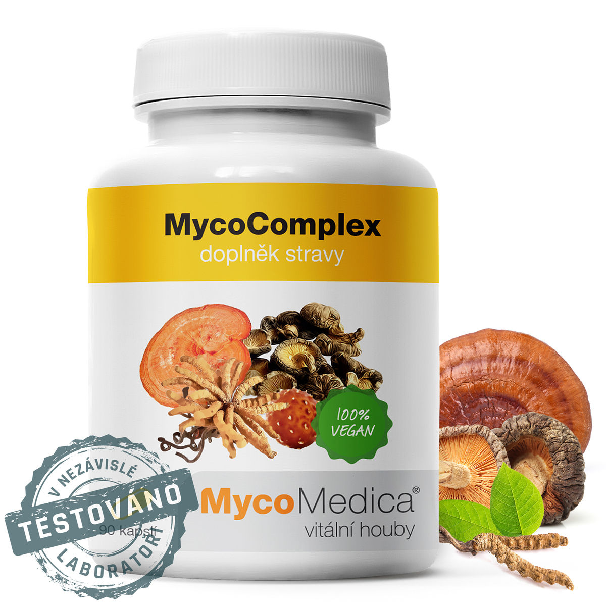 MycoMedica MycoComplex | ≥30/x/4 % | VYSOKÁ KONCENTRÁCIA VITAMÍNU C | IMUNITA | 90 kapsúl
