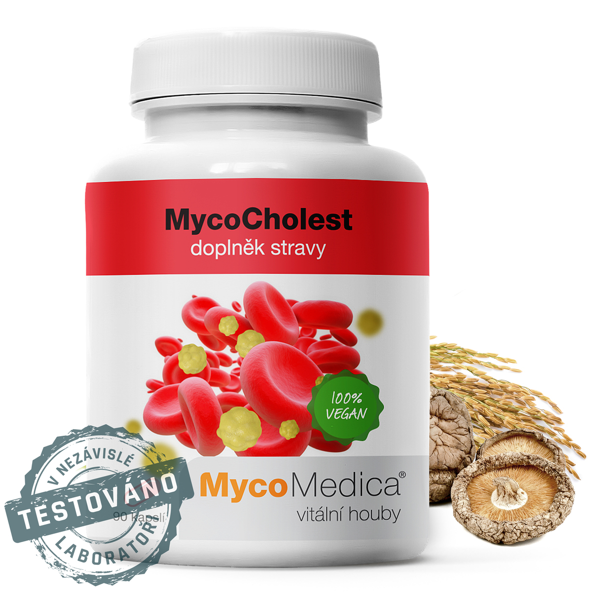 MycoMedica MycoCholest | ≥30/x/x % | SPRÁVNA HLADINA CHOLESTEROLU | 120 kapsúl