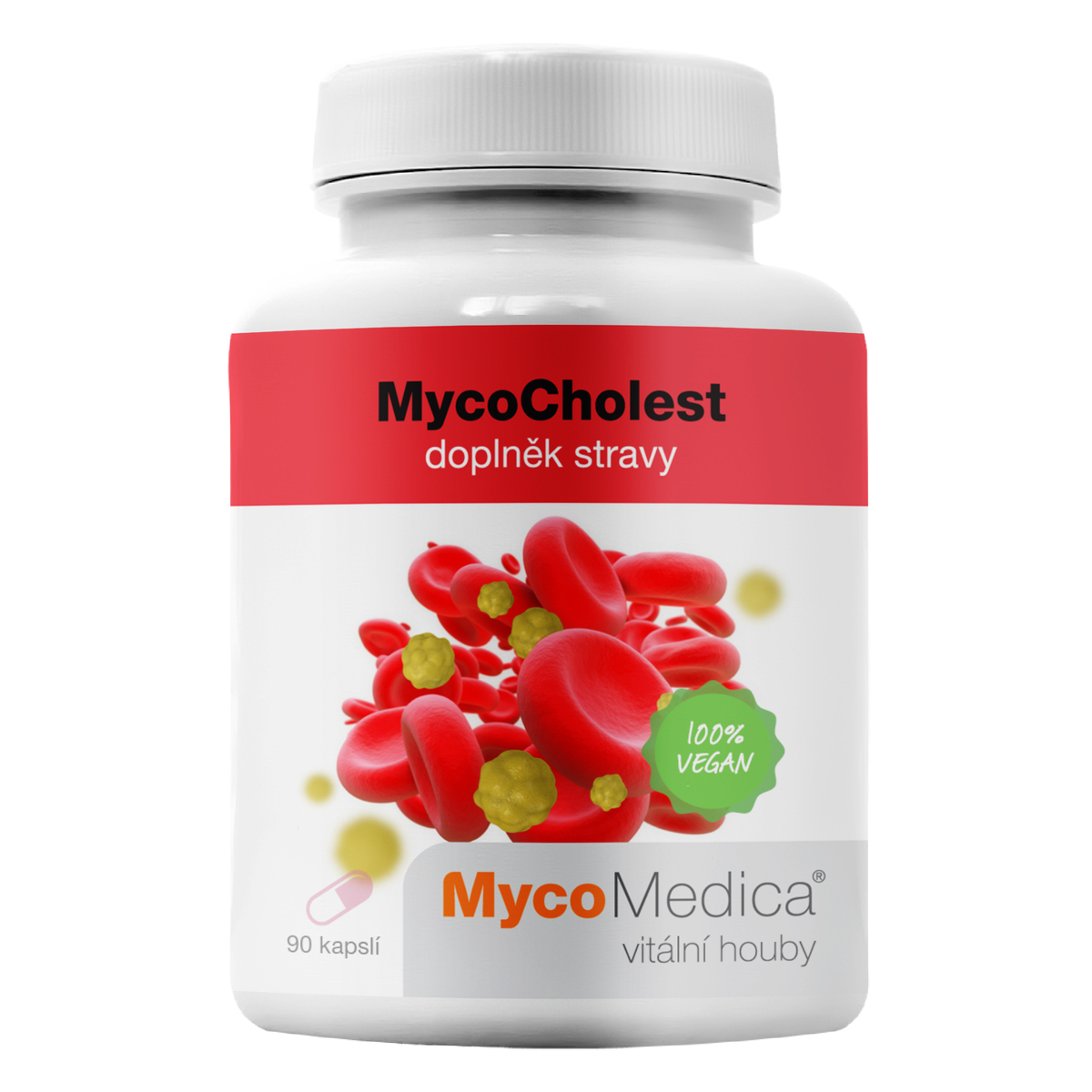 MycoMedica MycoCholest | ≥30/x/x % | HEALTHY CHOLESTEROL LEVEL | 120 capsules