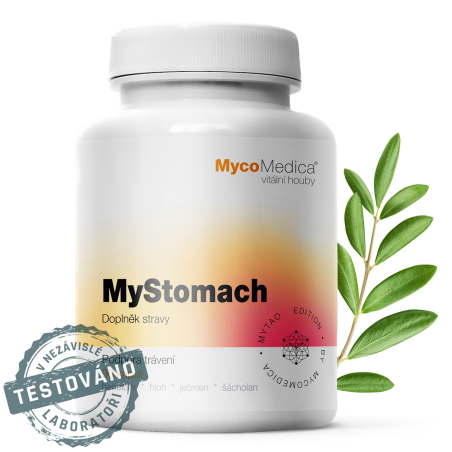 MycoMedica MyStomach | ≥30/x/x % | PODPORA TRÁVENIA + ČRIEV | Stomachikum | 90 kapsúl