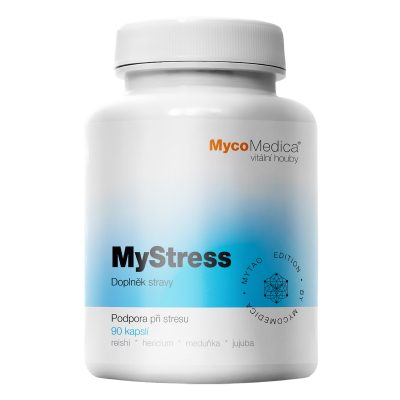 MycoMedica MyStress | ≥30/x/4 % | PODPORA PRI STRESE | HARMONIZÁCIA PSYCHIKY | 90 kapsúl
