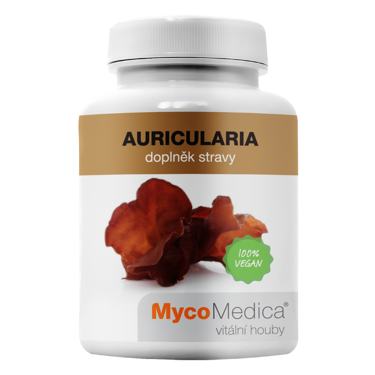 MycoMedica AURICULARIA | Wood ear | Jelly ear | Auricularia polytricha | ≥30/✓/x % | 90 capsules