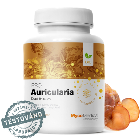 MycoMedica AURICULARIA PRO | Wood ear | Jelly ear | Auricularia polytricha | BIO | ≥30/30/x % | 90 capsules