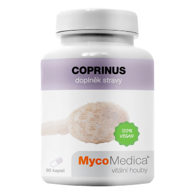 MycoMedica COPRINUS | Shaggy Ink Cap | Shaggy mane | Coprinus comatus | ≥30/x/x % | 90 capsules