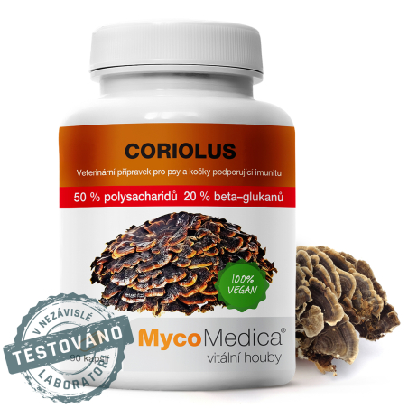 MycoMedica CORIOLUS | Turkey Tail | Trametes versicolor | ≥50/20/x % | 90 capsules