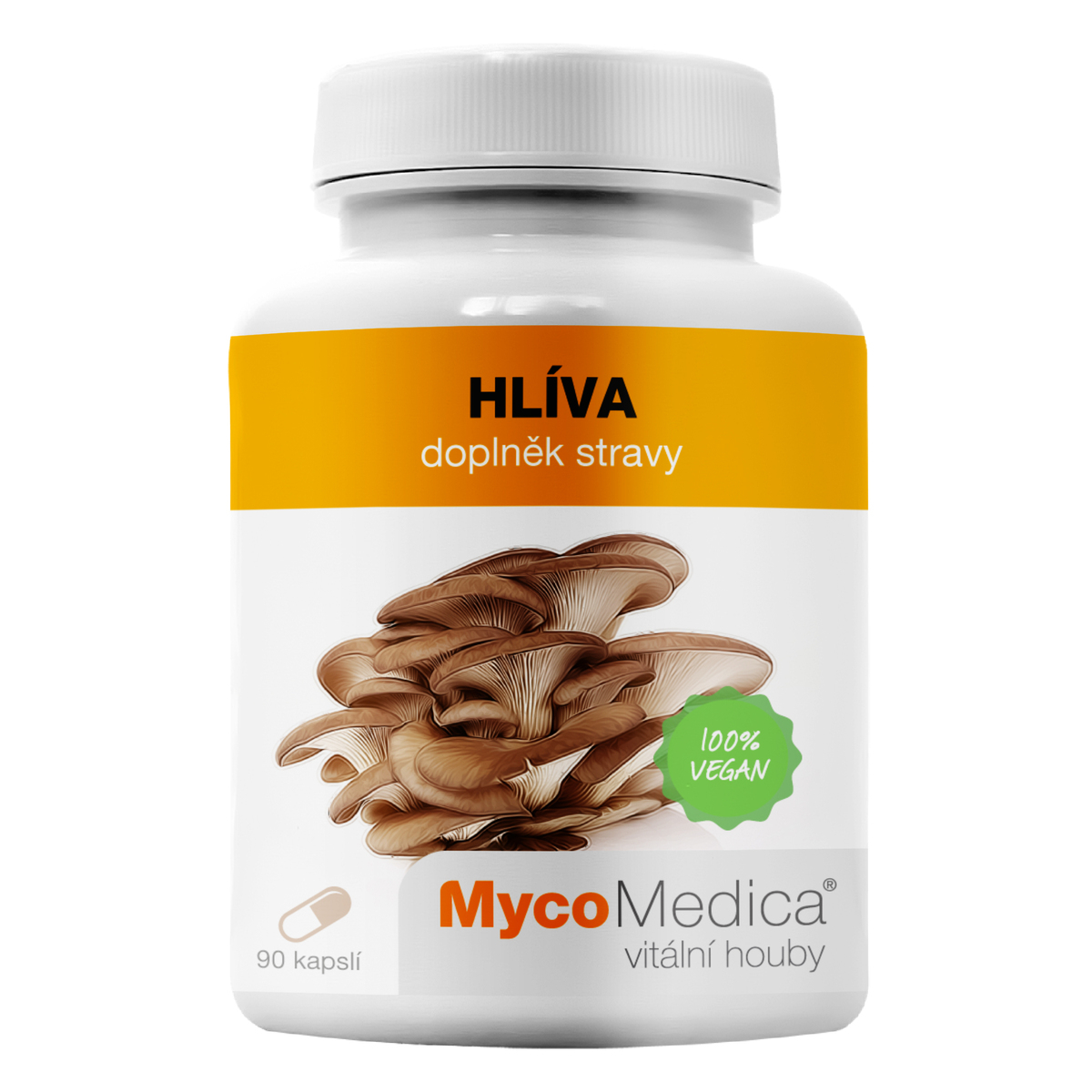 MycoMedica OYSTER MUSHROOM | Pleurotus ostreatus | ≥30/✓/✓ % | 90 capsules