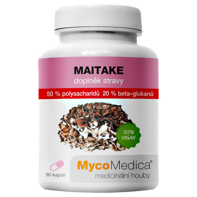 MycoMedica MAITAKE | Trsnatec lupenitý | Grifola frondosa | ≥50/20/✓ % | 90 kapsúl