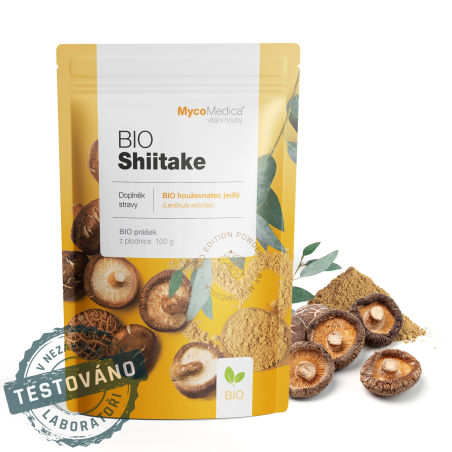 MycoMedica BIO SHIITAKE | Shiitake Mushroom | Lentinula edodes | powder 100 g