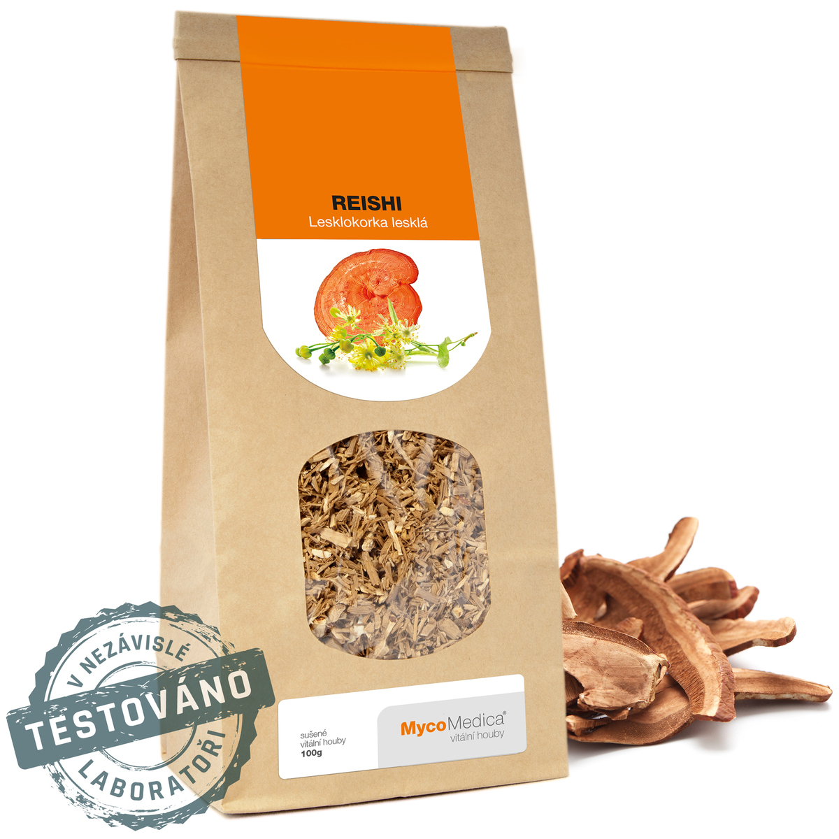 MycoMedica REISHI | Lingzhi | Reishi Mushroom | Ganoderma lucidum | dried mushrooms | 100 g