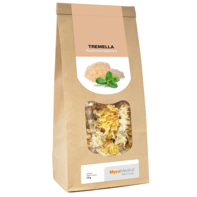 MycoMedica TREMELLA | Rôsolovka riasotvará / strieborná | Tremella fuciformis | sušené huby | 100 g