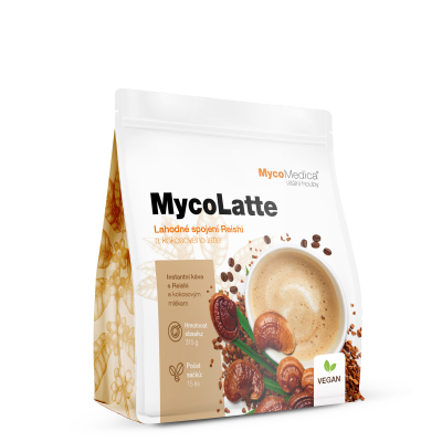 MycoMedica MycoLatte | ARABICA COFFEE + REISHI + COCONUT MILK + PLANT CREAM | 15 sachets