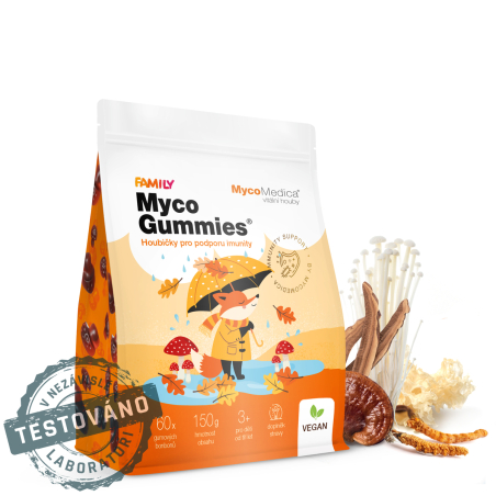 MycoMedica MycoGummies | NATURAL GUMMY CANDIES WITH 10 VITAL MUSHROOMS | 3 gummies