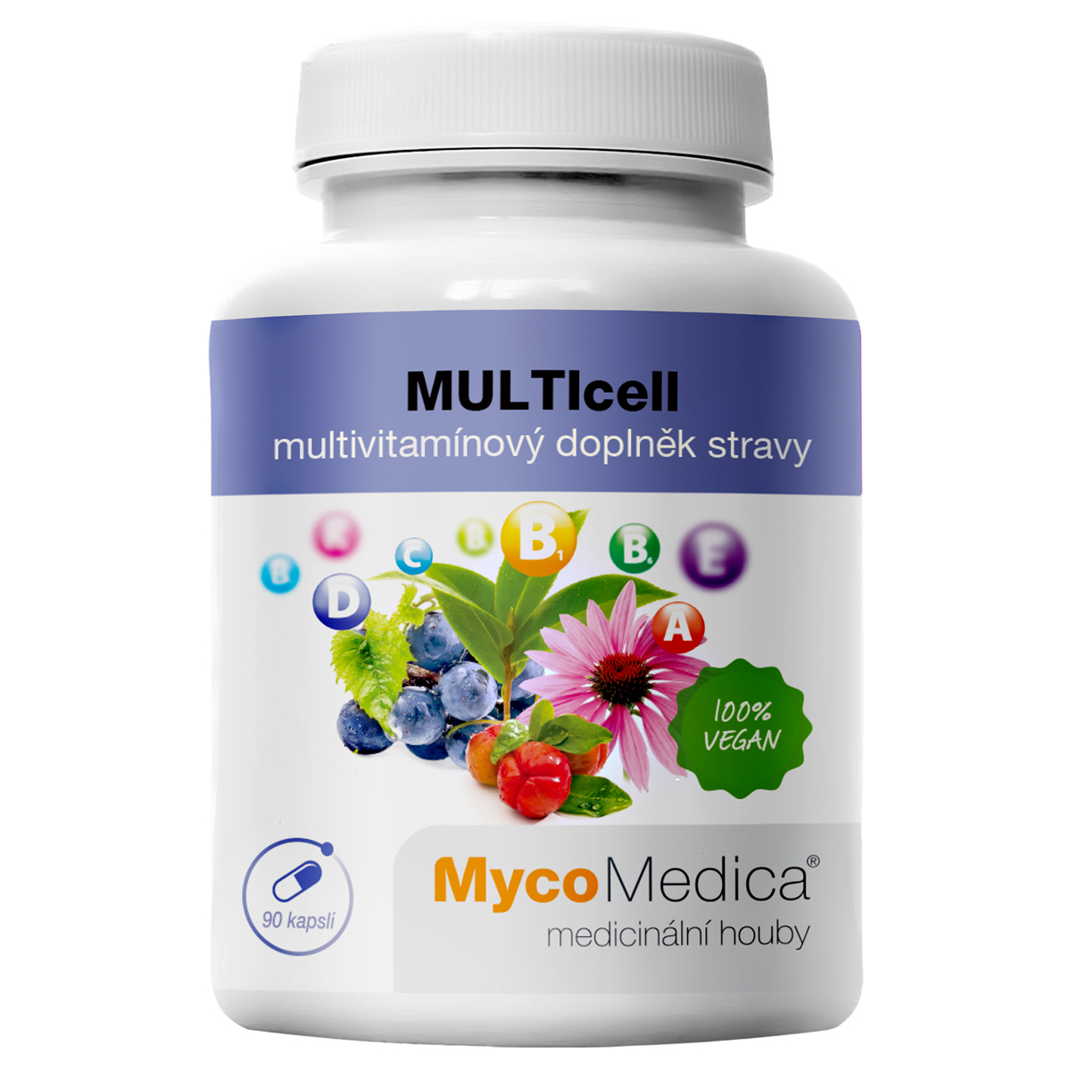 MycoMedica MULTIcell | NATURAL IMMUNE DEFENSE OF THE BODY | 90 capsules