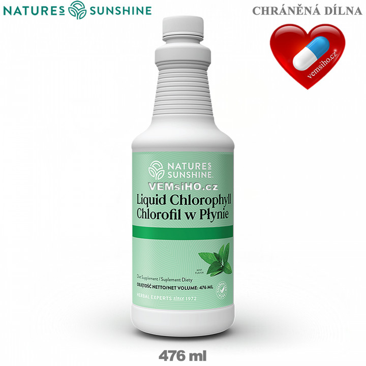 Nature's Sunshine LIQUID CHLOROPHYLL | Tekutý Chlorofyl |CELKOVÁ OČISTA TĚLA | 476 ml ❤ VEMsiHO.cz ❤ 100% Přírodní doplňky stravy, kosmetika, esenciální oleje