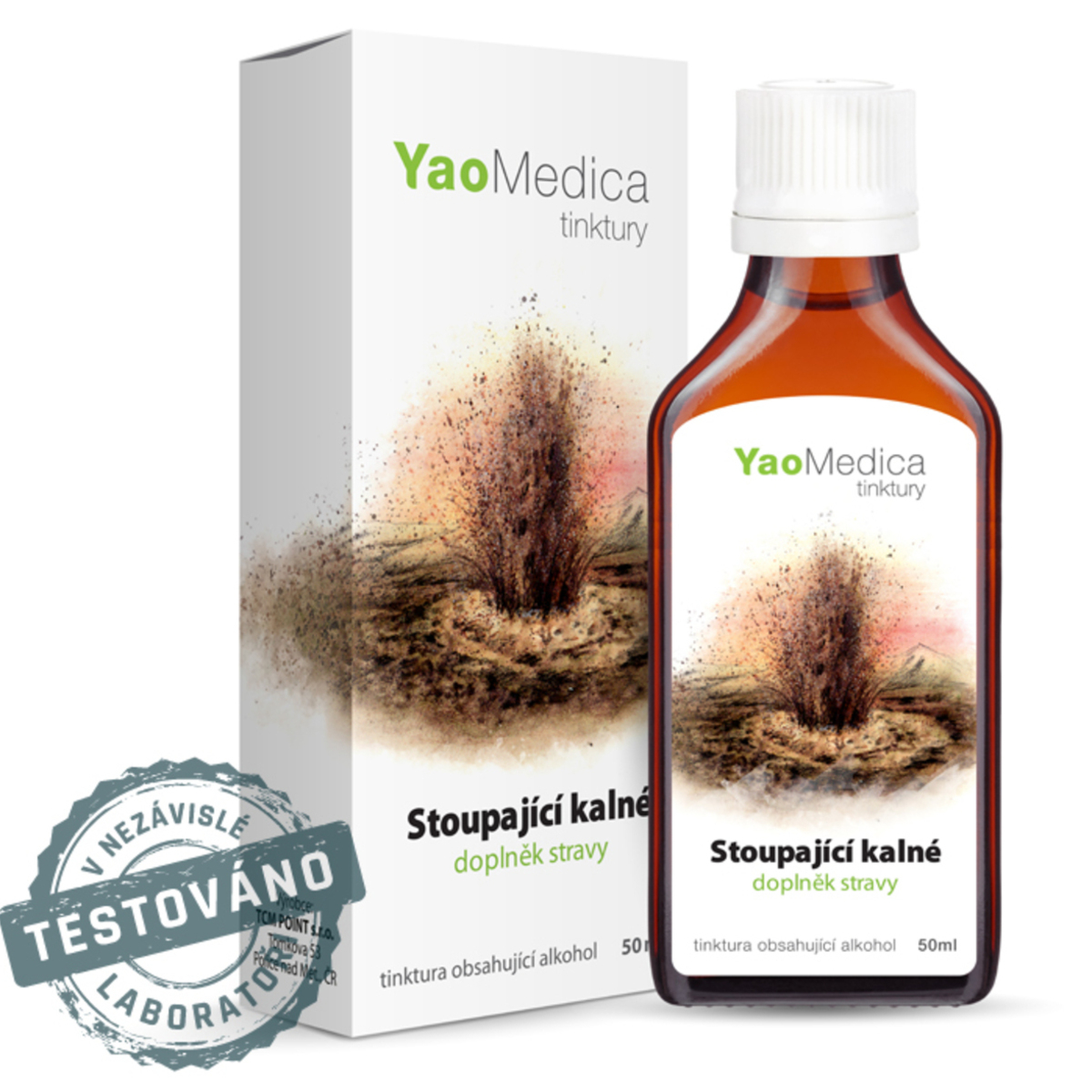 YaoMedica TINKTÚRA 108 - Stúpajúce kalné | PÁLENIE ZÁHY + NEVOĽNOSŤ + ZVRACANIE + REFLUX | 50 ml
