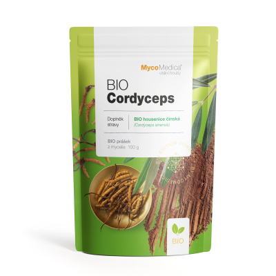 MycoMedica BIO CORDYCEPS | Húsenica čínska | Ophiocordyceps sinensis | prášok 100 g