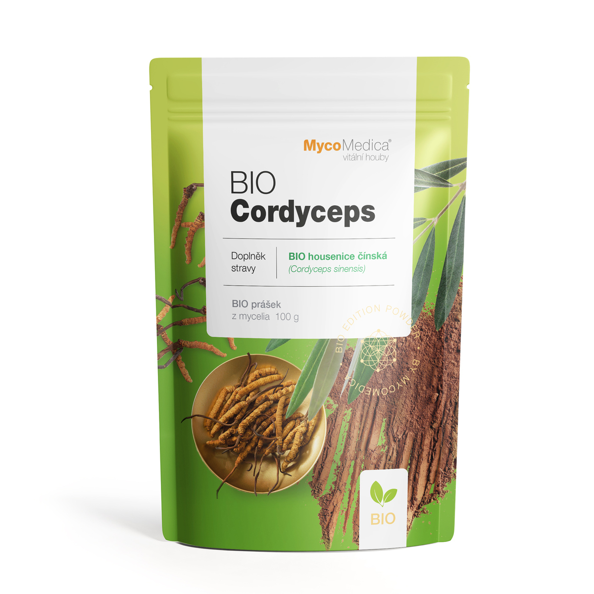 MycoMedica BIO CORDYCEPS | Chinese Caterpillar Fungus | Ophiocordyceps sinensis | powder 100 g