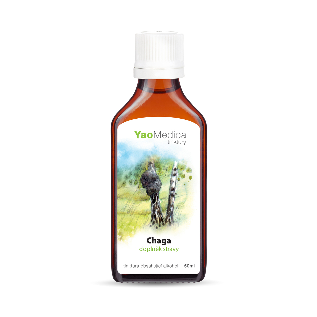 YaoMedica TINKTÚRA 030 - Chaga | PODPORA PRI CHRONICKÝCH ZÁPALOCH ČRIEV | 50 ml