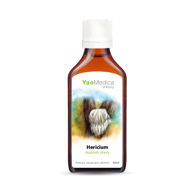 YaoMedica TINKTÚRA 031 - Hericium | PRÍRODNÁ VÝŽIVA NEURÓNOV | MOZOG | TRÁVENIE | 50 ml