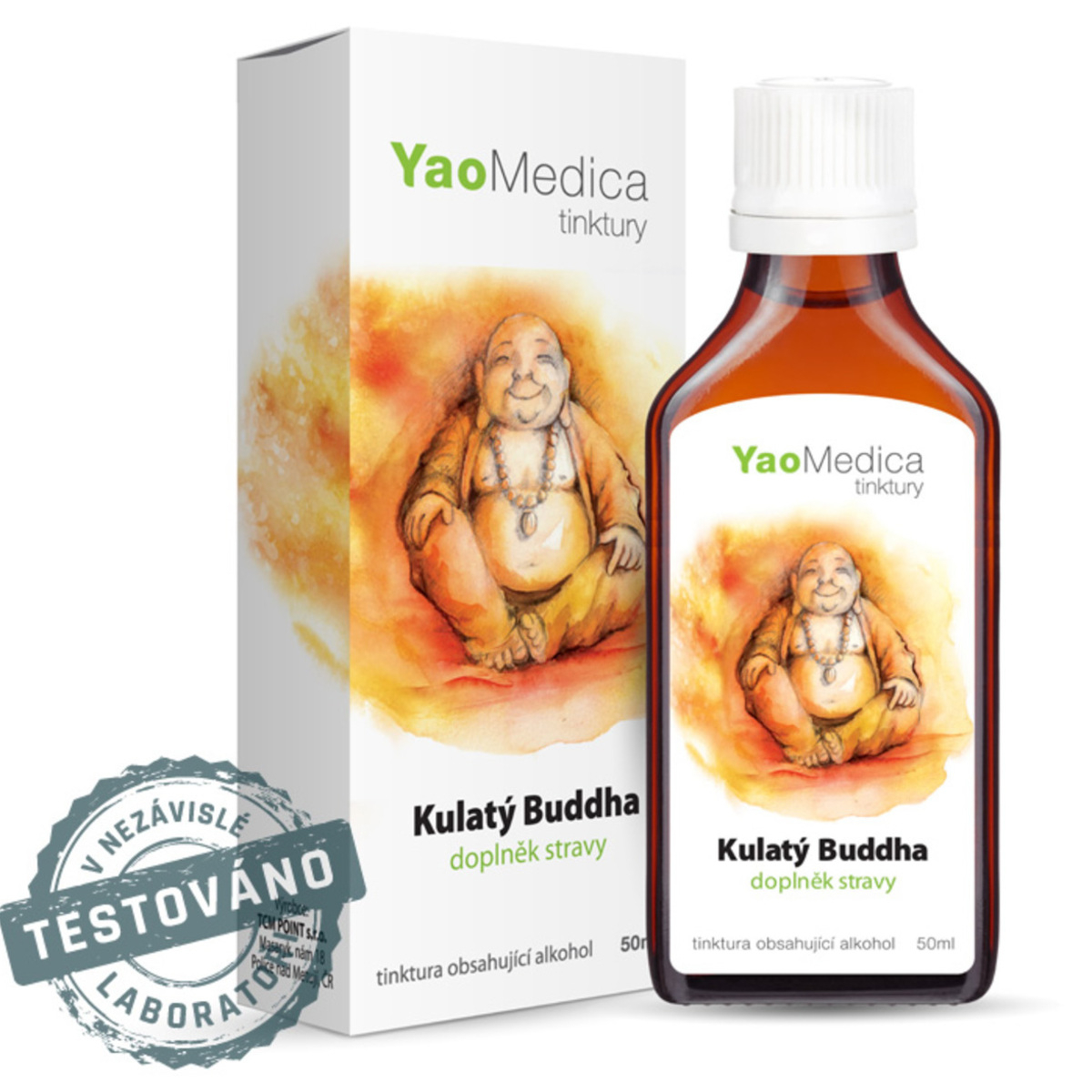 YaoMedica TINKTURA 014 - Kulatý Buddha | KONTROLA TĚLESNÉ HMOTNOSTI | 50 ml