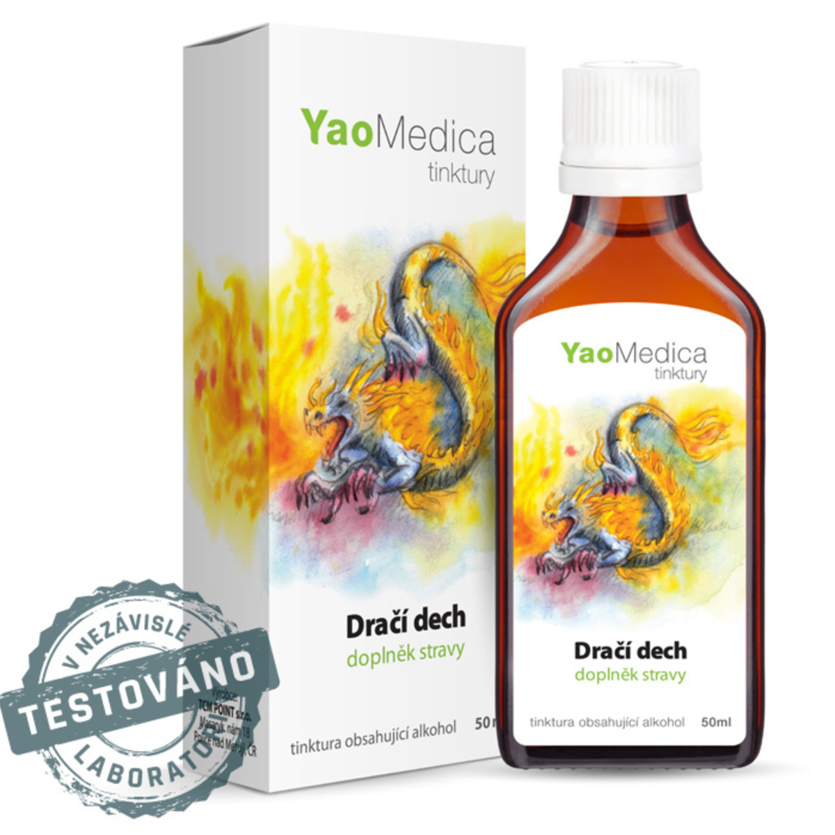 YaoMedica TINKTURA 033 - Dračí dech | PODPORA ORGANISMU V POČÁTCÍCH NACHLAZENÍ | 50 ml