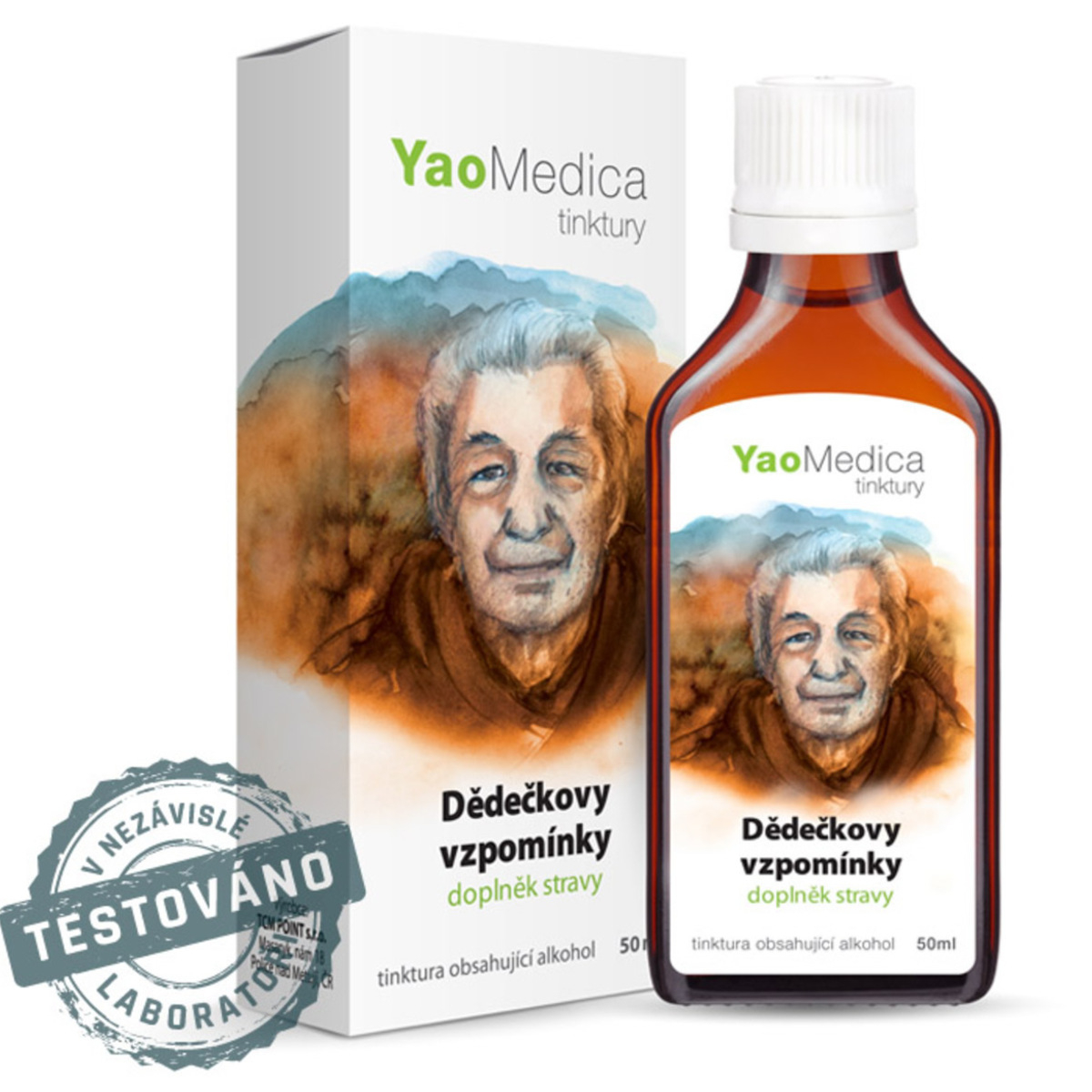 YaoMedica TINKTURA 049 - Dědečkovy vzpomínky | ZAČÍNAJÍCÍ DEMENCE + PAMĚŤ | 50 ml