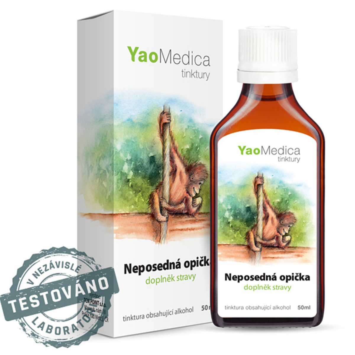 YaoMedica TINKTÚRA 061 - Neposedná opička | IMPULZÍVNOSŤ + HYPERAKTIVITA | DUŠEVNÉ ZDRAVIE | 50 ml