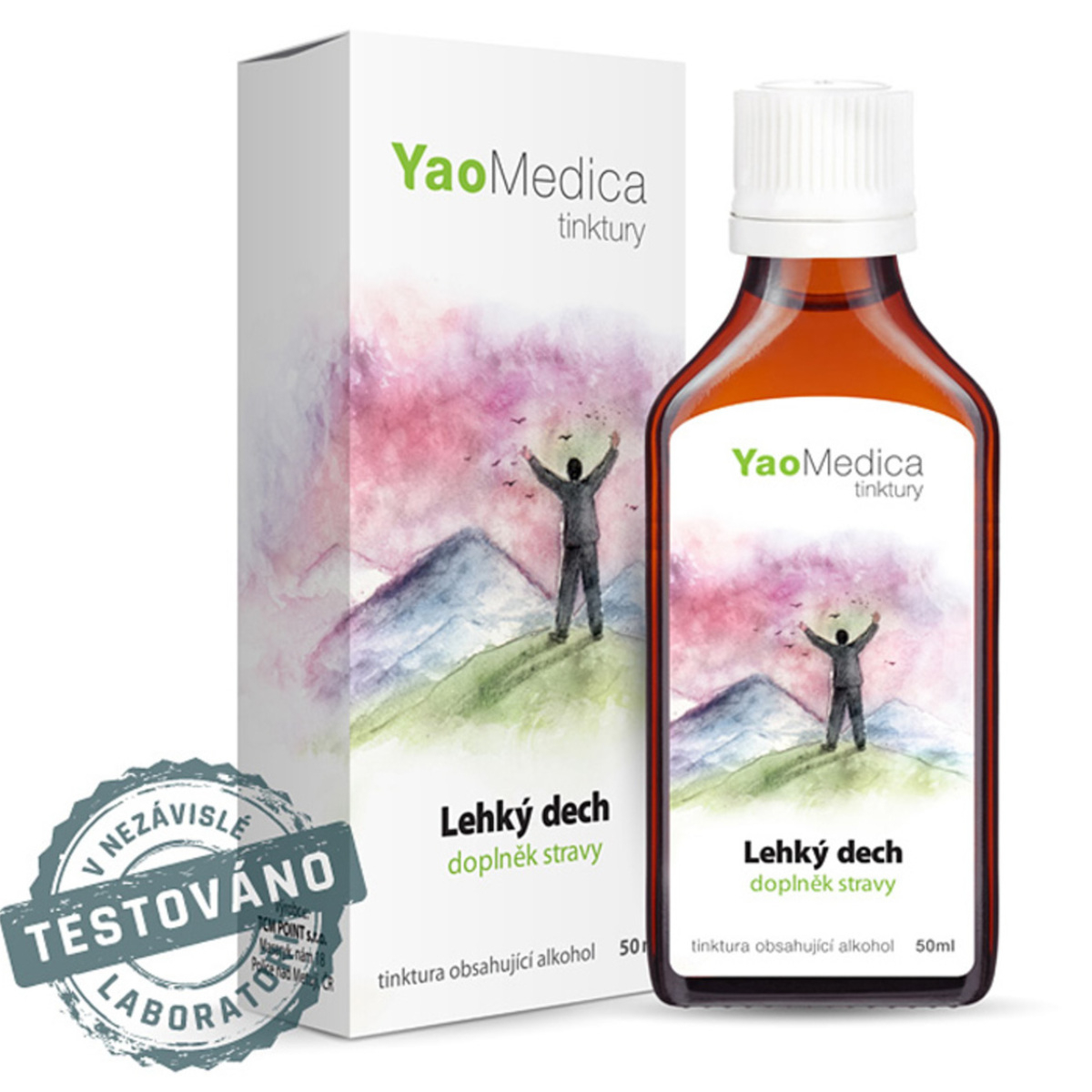 YaoMedica TINKTURA 062 - Lehký dech | DÝCHÁNÍ + DÝCHACÍ SYSTÉM | HLENY + KAŠEL | 50 ml