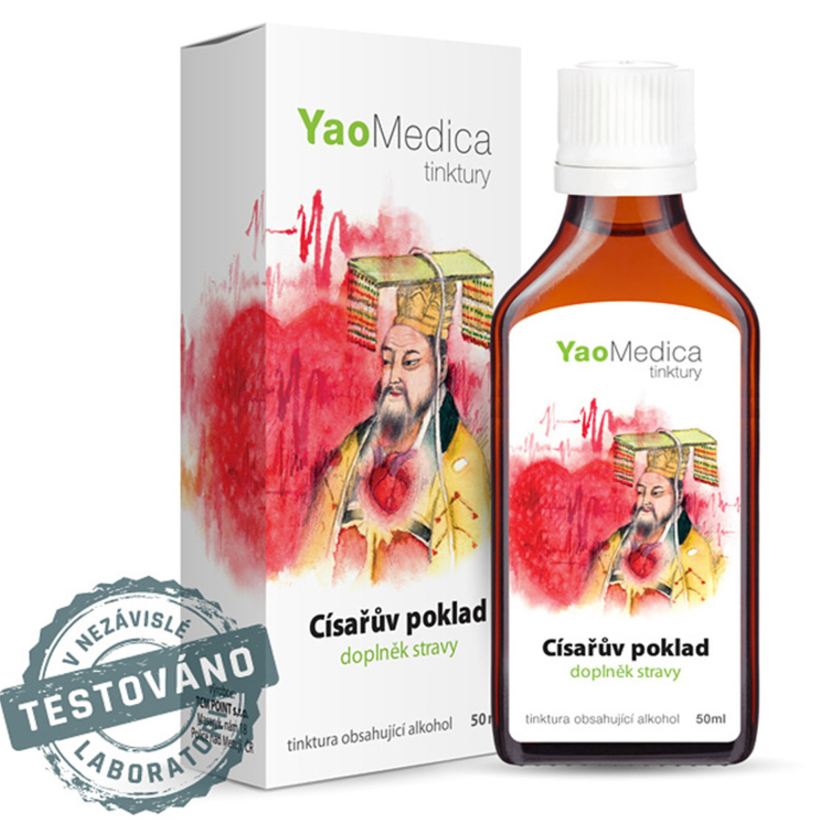 YaoMedica TINKTÚRA 064 - Cisárov poklad | KARDIOVASKULÁRNY SYSTÉM | UKĽUDNENIE EMÓCIÍ | 50 ml