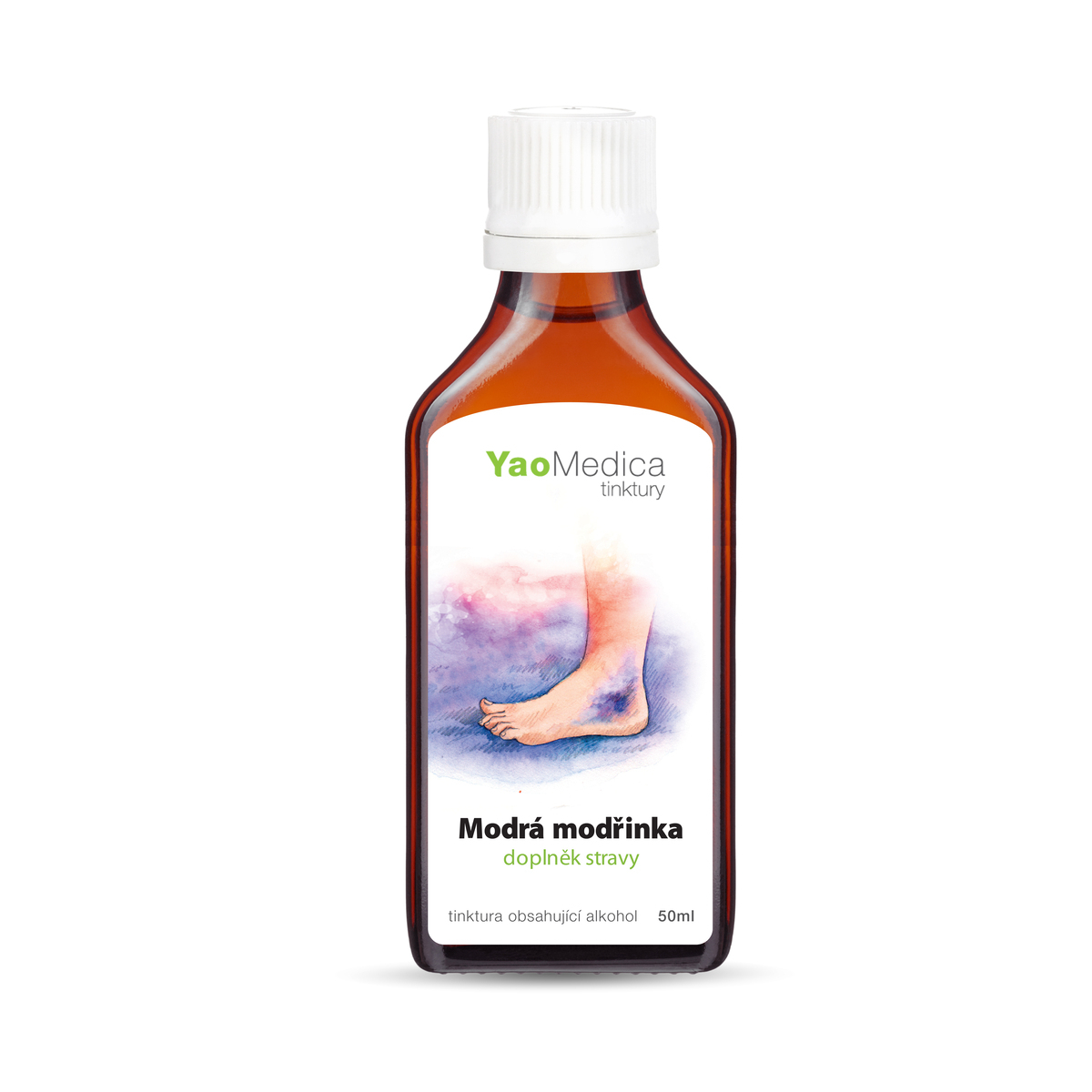 YaoMedica TINKTÚRA 083 - Modrá modrinka | CHLADNÉ KRVNÉ STÁZY | ROZBITIE BLOKÁD | VONKAJŠIE POUŽITIE | 50 ml