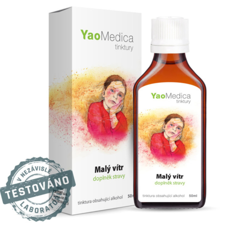 YaoMedica TINKTURA 085 - Malý vítr | KŮŽE + POKOŽKA | ČERVENÉ + SVĚDIVÉ VÝSEVY | 50 ml