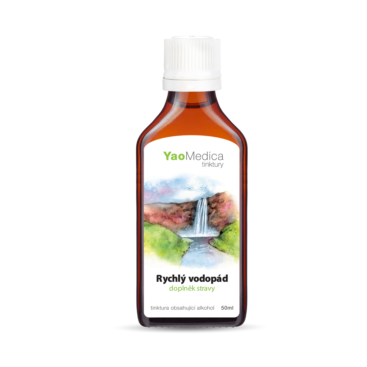 YaoMedica TINKTÚRA 098 - Rýchly vodopád | TRÁVIACA SÚSTAVA + ČREVÁ | ZVRACANIE + KŔČE | 50 ml