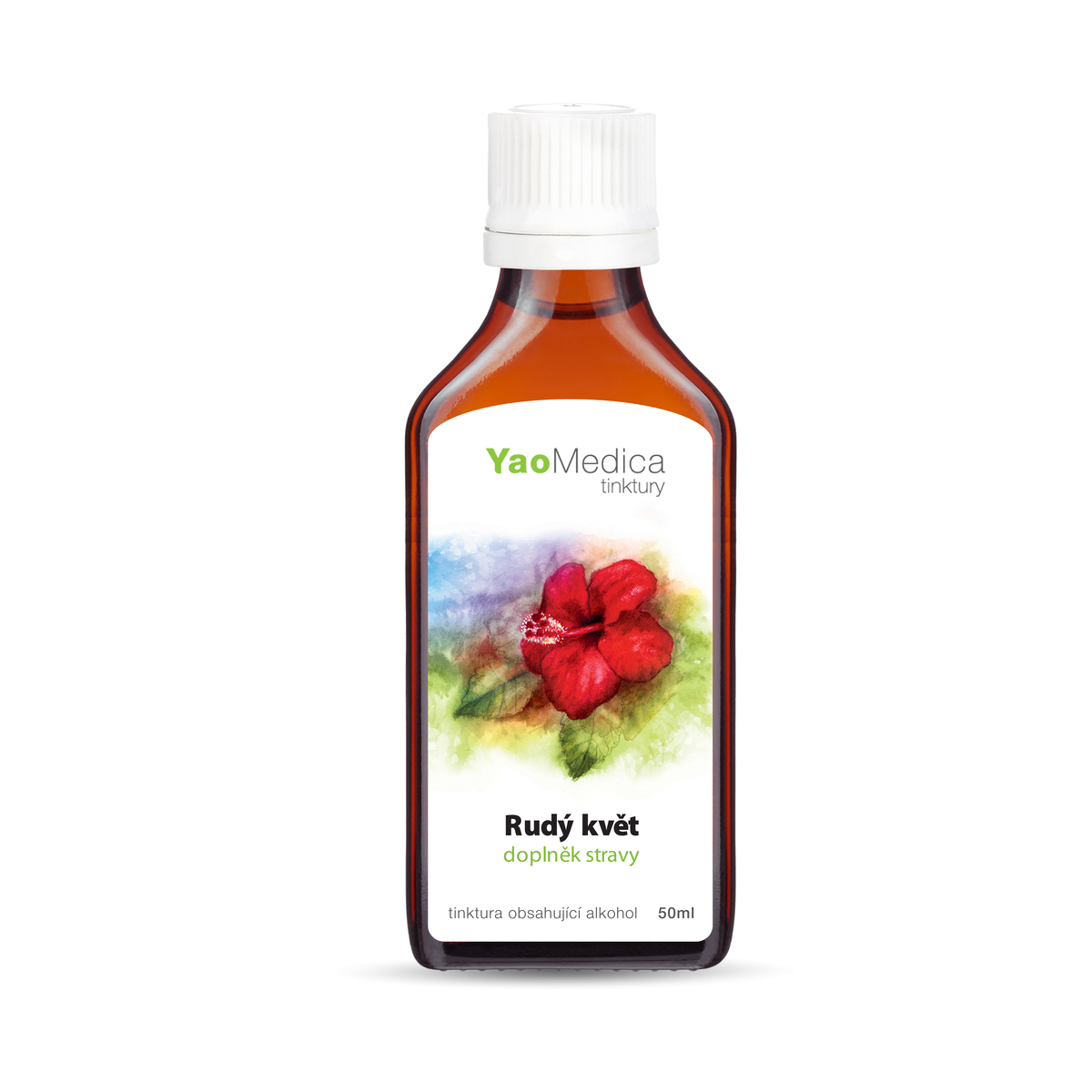 YaoMedica TINKTÚRA 100 - Červený kvet | MENŠTRUÁCIA | NADMERNÉ KRVÁCANIE + ŠPINENIE | 50 ml