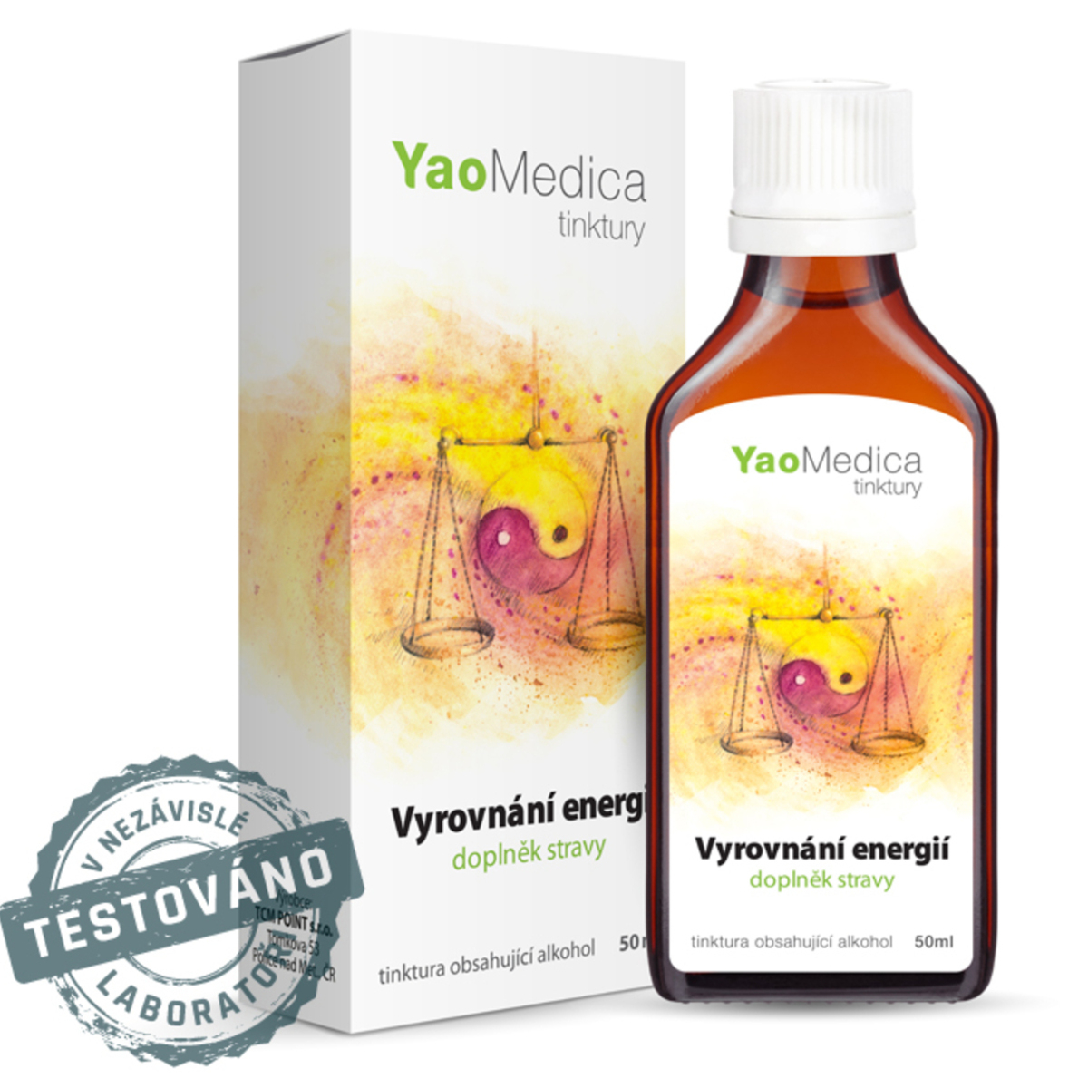 YaoMedica TINKTÚRA 104 - Vyrovnanie energií | OBLIČKY | MENOPAUZA + HORMONÁLNE NEROVNOVÁHY | 50 ml