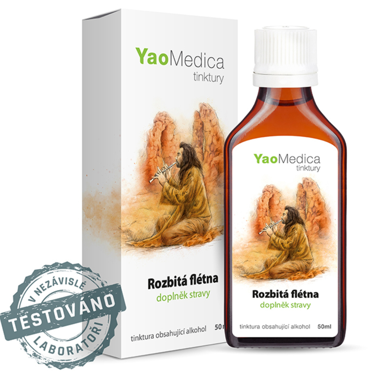 YaoMedica TINCTURE 117 - Broken Flute | SUPPORT OF THE RESPIRATORY SYSTEM | THROAT | 50 ml