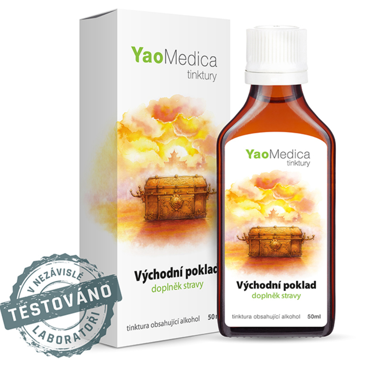 YaoMedica TINKTURA 125 - Východní poklad | OBRANYSCHOPNOST + VITALITA + TRÁVENÍ | 50 ml