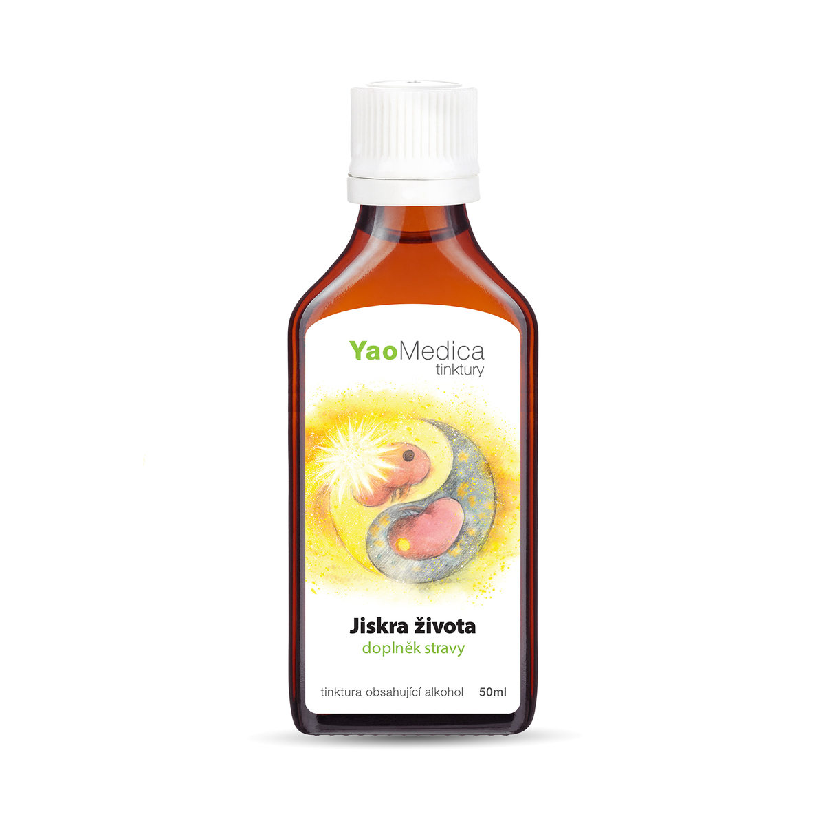 YaoMedica TINKTURA 129 - Jiskra života | CELKOVÁ VITALITA + HARMONIZACE VODNÍHO METABOLISMU | 50 ml
