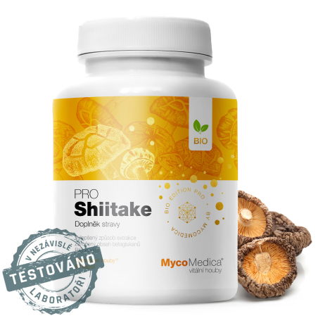 MycoMedica SHIITAKE PRO | Shiitake Mushroom | Lentinula edodes | BIO | ≥35/35/x % | 90 capsules