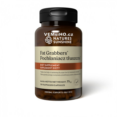 Nature's Sunshine Fat Grabbers | FAT ABSORBER | 120 capsules of 625 mg ❤ VEMsiHO.cz ❤ 100% Natural food supplements, cosmetics, essential oils