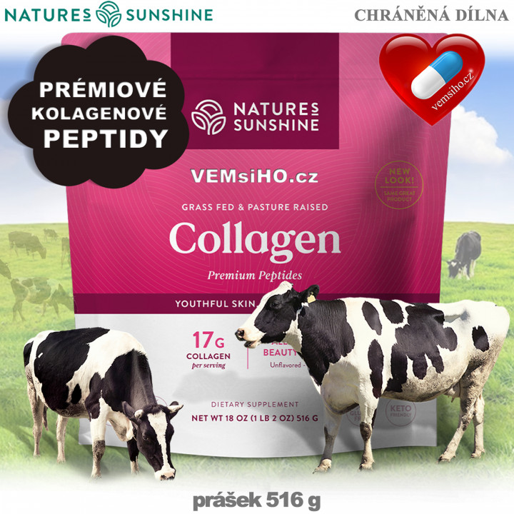 Nature's Sunshine COLLAGEN | Kolagen | PRÉMIOVÉ KOLAGENOVÉ PEPTIDY | 516 g ❤ VEMsiHO.cz ❤ 100% Přírodní doplňky stravy, kosmetika, esenciální oleje