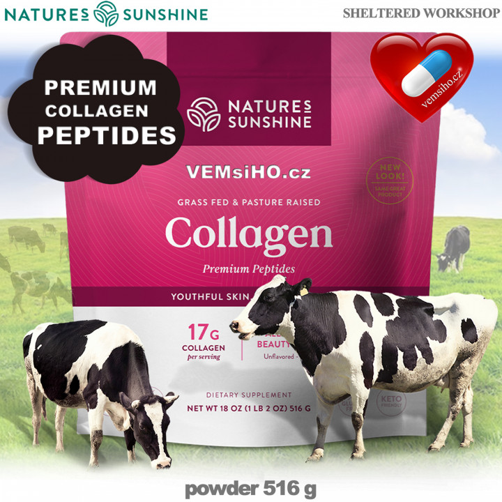 Nature's Sunshine COLLAGEN | Kolagen | PRÉMIOVÉ KOLAGENOVÉ PEPTIDY | 516 g ❤ VEMsiHO.cz ❤ 100% Přírodní doplňky stravy, kosmetika, esenciální oleje