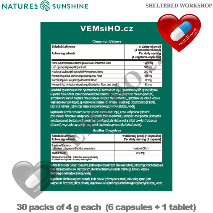 Nature's Sunshine DTX Basics | JEDINEČNÁ KOMBINACE BYLIN, VITAMÍNŮ, PROBIOTIK | 30 sáčků po 4 g ❤ VEMsiHO.cz ❤ 100% Přírodní doplňky stravy, kosmetika, esenciální oleje