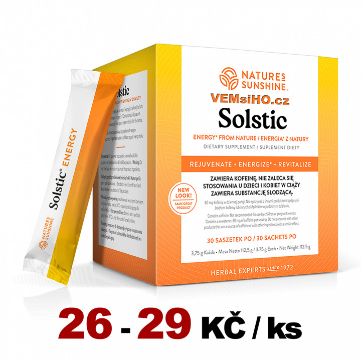 Nature's Sunshine SOLSTIC Energie z přírody | ENERGIE PO MNOHO HODIN | 30 sáčků po 3,75 g ❤ VEMsiHO.cz ❤ 100% Přírodní doplňky stravy, kosmetika, esenciální oleje