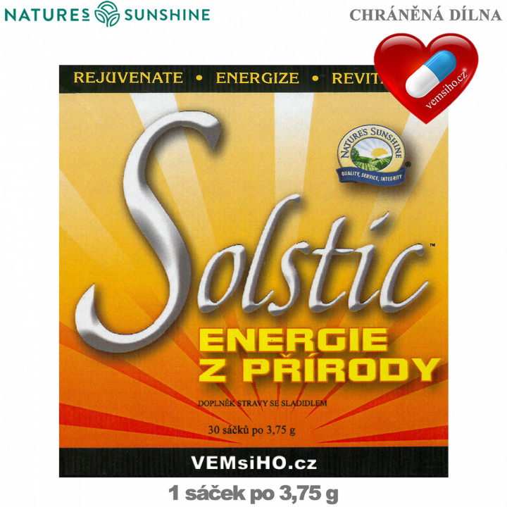 Nature's Sunshine SOLSTIC Energia z prírody | VÝŽIVNÝ ENERGETICKÝ NÁPOJ | 1 sáčok po 3,75 g ❤ VEMsiHO.cz ❤ 100% Prírodné doplnky stravy, kozmetika, esenciálne oleje