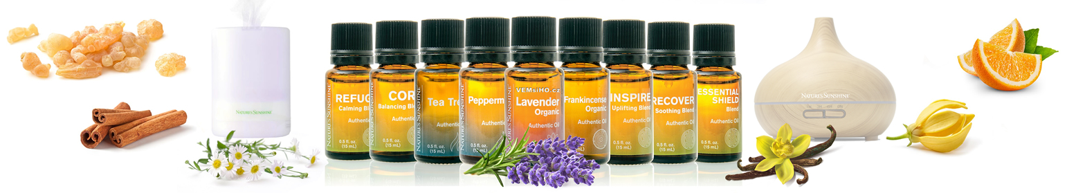 PŘÍRODNÍ AUTENTICKÉ ESENCIÁLNÍ OLEJE NATURE'S SUNSHINE®