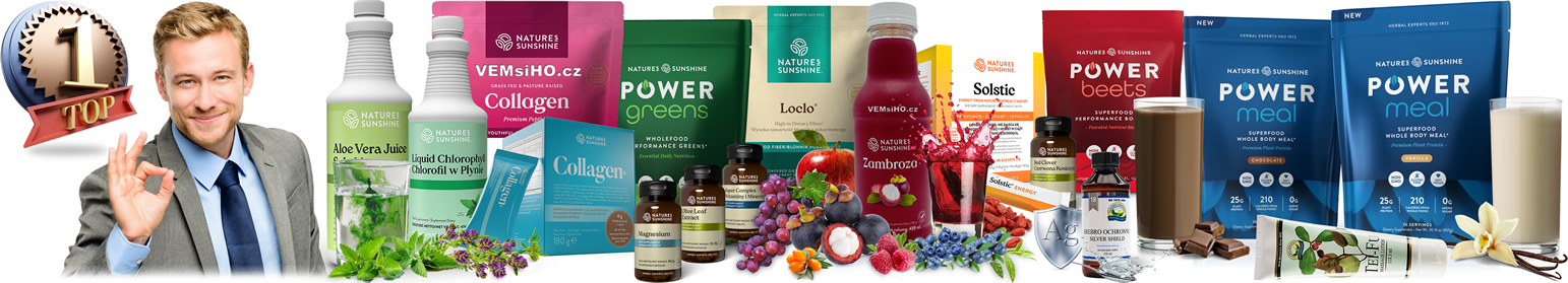 NABÍDKA NEJPRODÁVANĚJŠÍCH PRODUKTŮ NATURE'S SUNSHINE® A BREMANI CARE®